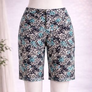 ANN TAYLOR FLORAL CAPRIS